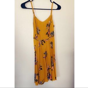 Yellow floral dress